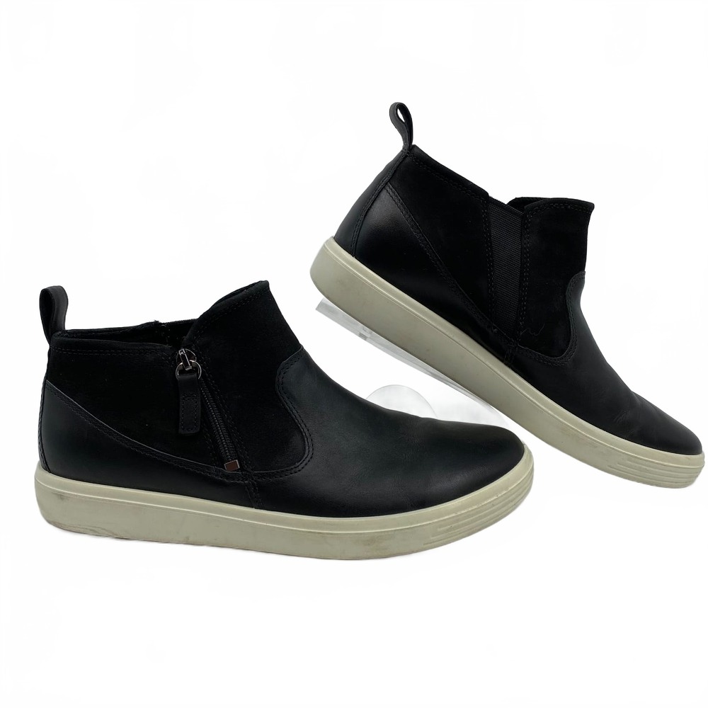 Ecco Black Zip Sneakers | Womens 40EU